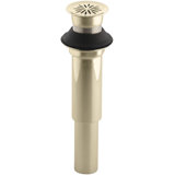 Decorative 1.25" Grid Bathroom Sink Drain Without Overflow