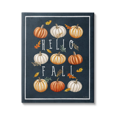 " Hello Fall Mixed Pumpkins " by Elizabeth Tyndall