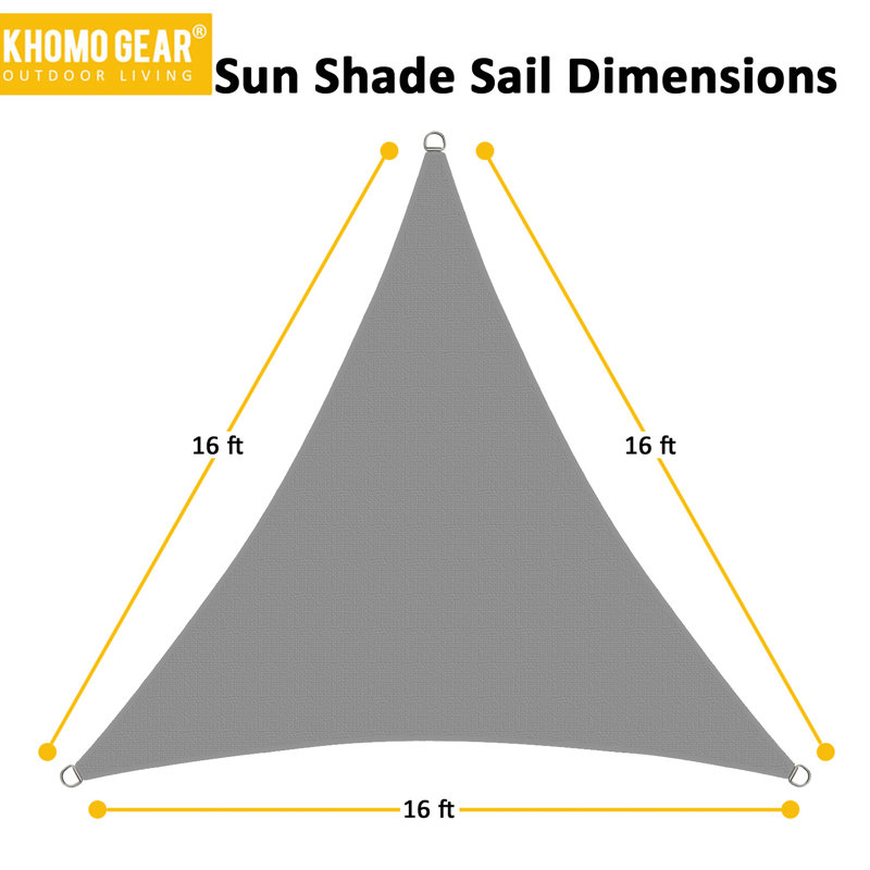 1' 4" Triangle Shade Sail
