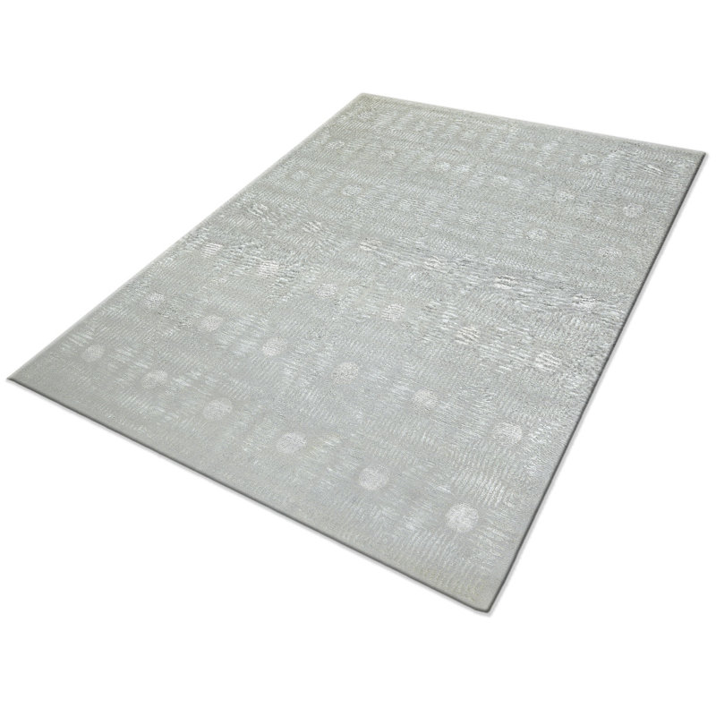 Town Bamboo Slat / Seagrass Geometric Area Rug, Rectangle 9' x 12'