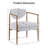 Modern Accent Chair with Iron Frame, Soft Comfort Living Room Chair for Bedroom & Dining Room-1186950807-1186950800