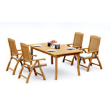 Marley Outdoor - Piece Teak Dining Set