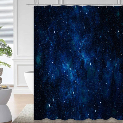 Rideau de douche Dark Night Sky Stars