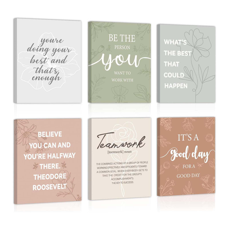 6 Piece Wrapped Canvas Print