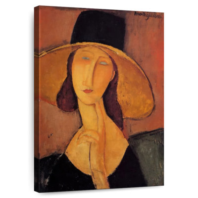 Leisha Jeanne Hebuterne dans un grand chapeau