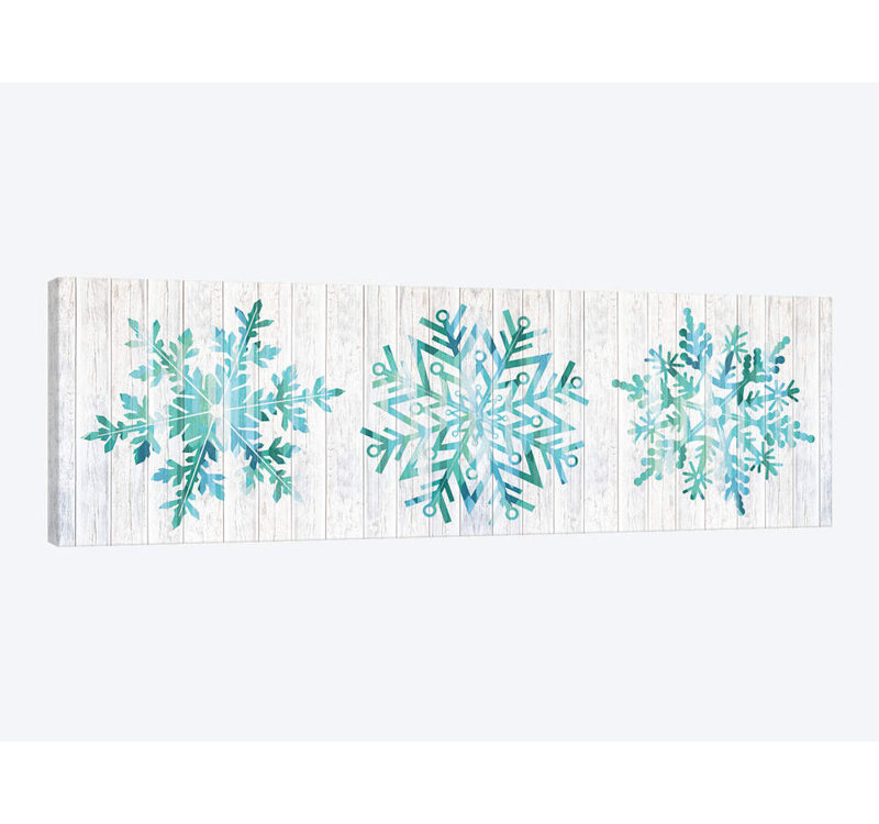 « a winter blizzard » par "5by5collective, reproduction d’impression sur toile tendue, H 12 po x l 36 po x P 1,5 po