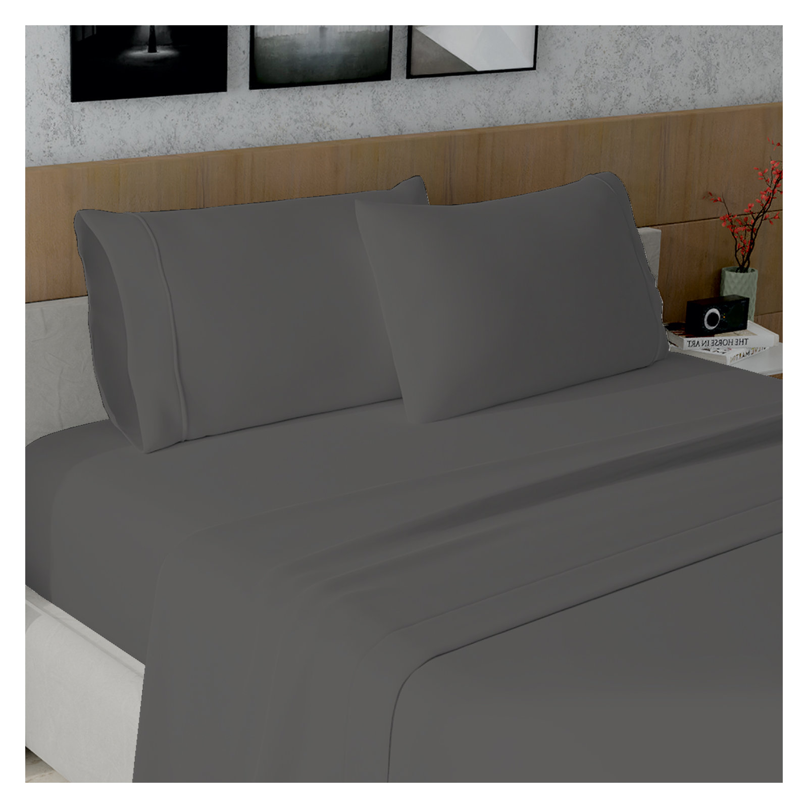  Performance 100% Cotton Pillowcases, King, Light Blue