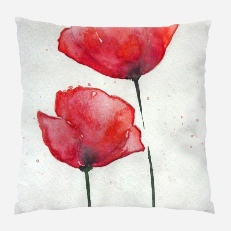Coussin Poppy, Microsuède, Intérieur
