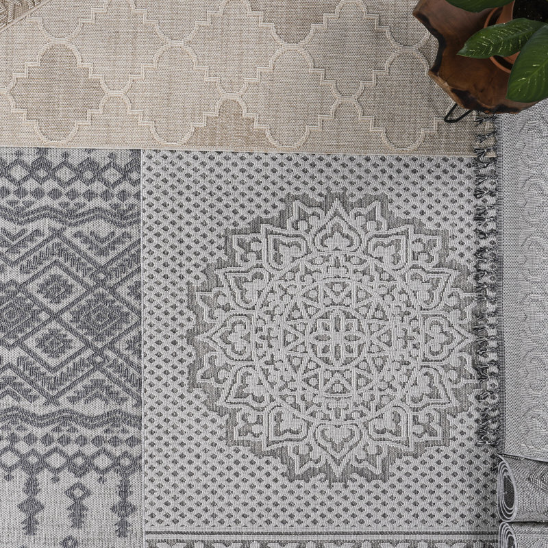 6X9 Beige Medallion Floor Covering - Stain & Non-Shedding, And Pet-, Convenient To Manage Area Rug Style For Any Room, Stain- Pet , Low Maintenance