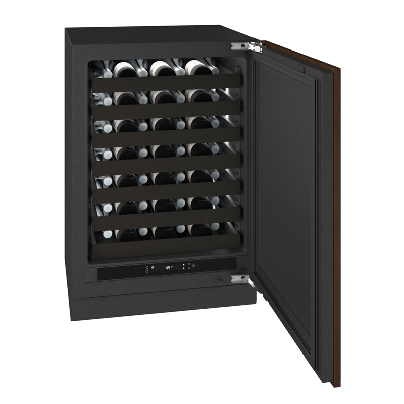U-Line 24"W. Seamless 5.1 Cu.Ft. Wine Refrigerator - Panel Ready, Panel Ready Solid Frame