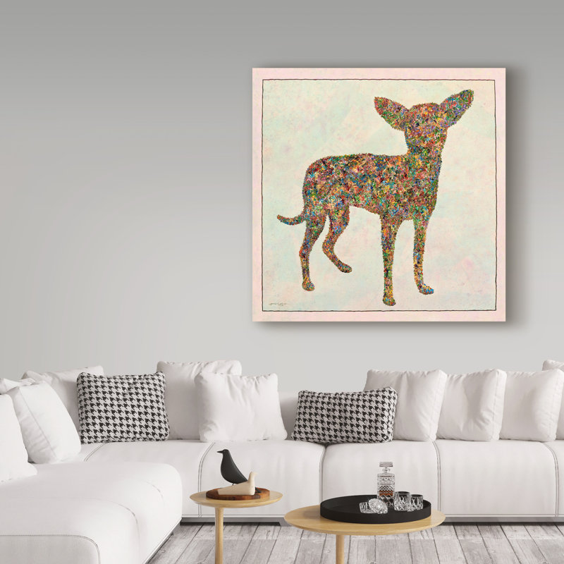 «Chihuahua Shape» par Gerrity, impression sur toile tendue, H 35 po x l 35 po x P 2 po