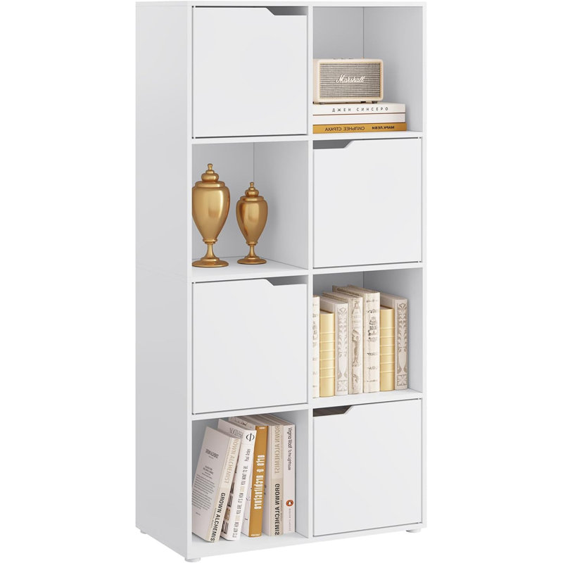 Neethu 120.5 cm H x 60 cm W Cube Bookcase, White