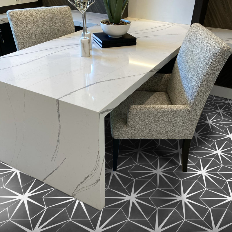 Menara 8" x 9" Cement Honeycomb Mosaic Wall & Floor Tile