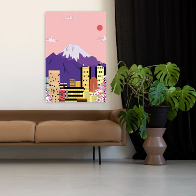 Art contemporain, paysage contemporain abstrait montagne