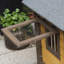 Niche pour chien isolée en bois massif de 50 po pour petits chiens, chenil d'extérieur avec porte verrouillable, rideau thermique amovible et fenêtre ventilée