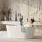 55.12'' x 27.56'' Soaking Solid Surface Bathtub