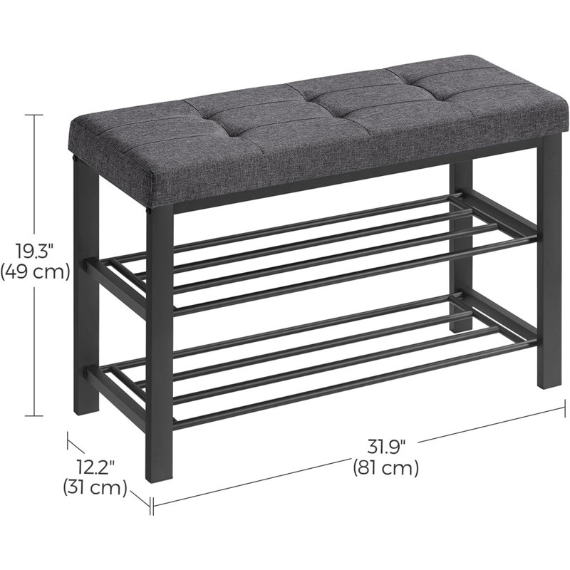 6 Pair Shoe Storage Bench