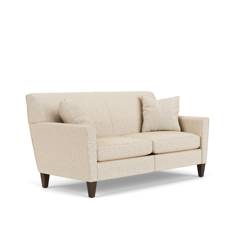 Canapé à accoudoirs arrondis 70 po, Polypropylène beige / oléfine