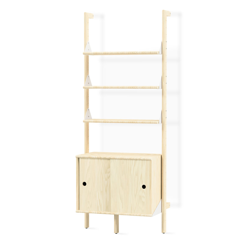 Branch-1 Storage Unit, White/Blonde