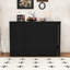 Buffet en bois avec table extensible, armoire de rangement multifonctionnelle avec 2 portes et 3 tiroirs-2028518210