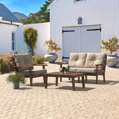 POLYWOOD x Sol 72 3-Piece Traditional Deep Seating Lounge Set