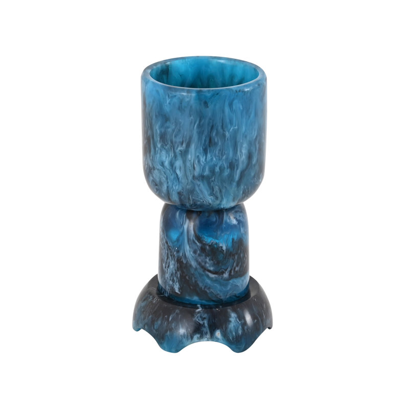 Coupe plateforme en résine, Bleu
