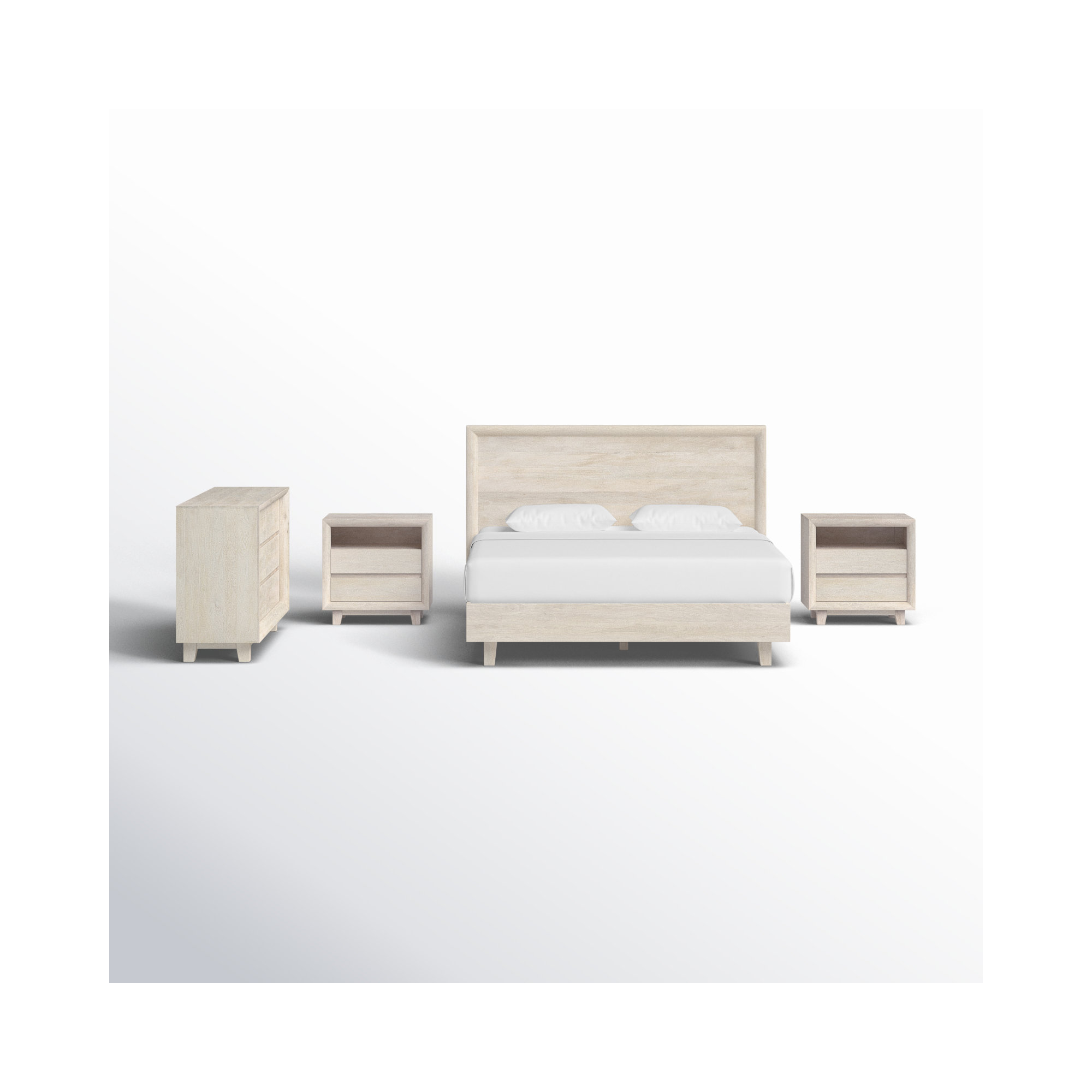 Longfellow 4 Piece Bedroom Set, California King