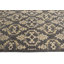 Tapis géométrique rectangulaire en laine noué à la main gris / beige