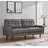Faux Leather Square Arm Loveseat-81892250-118588785