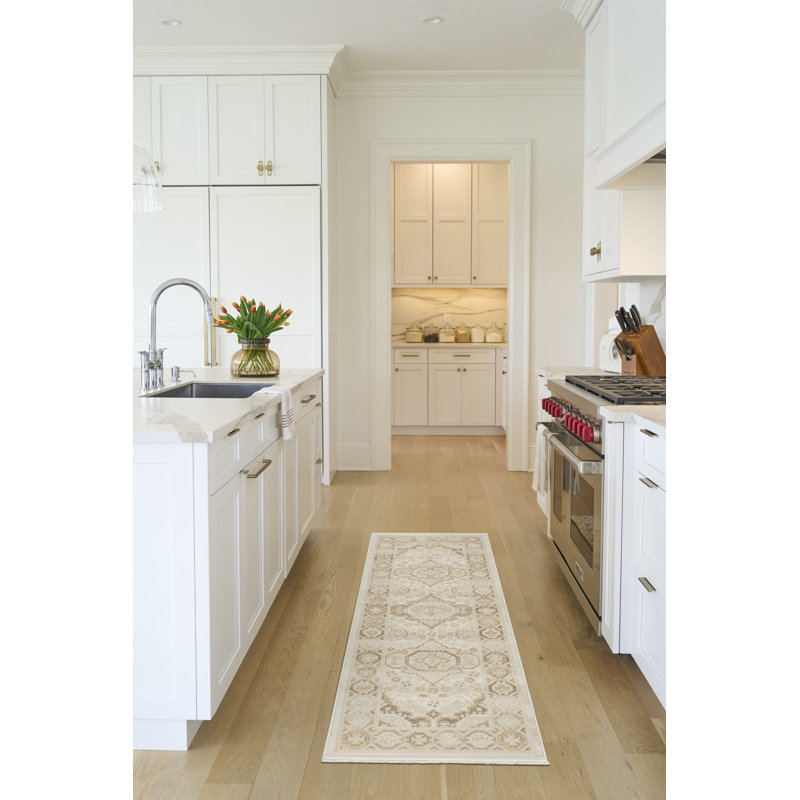 Tapis d'intérieur ivoire beige Nourison Pardis 2 pi x 6 pi, Tapis de couloir 2 pi x 6 pi