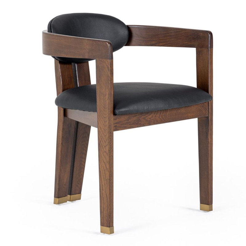 Fauteuil en similicuir H 19,5 po Lulani