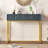 Console Table Entryway Table, Modern Sleek Console Table With Storage, Narrow Console Table With Two Drawers With Stripe Design For Living Room Hallway Entryway, White-1505746242