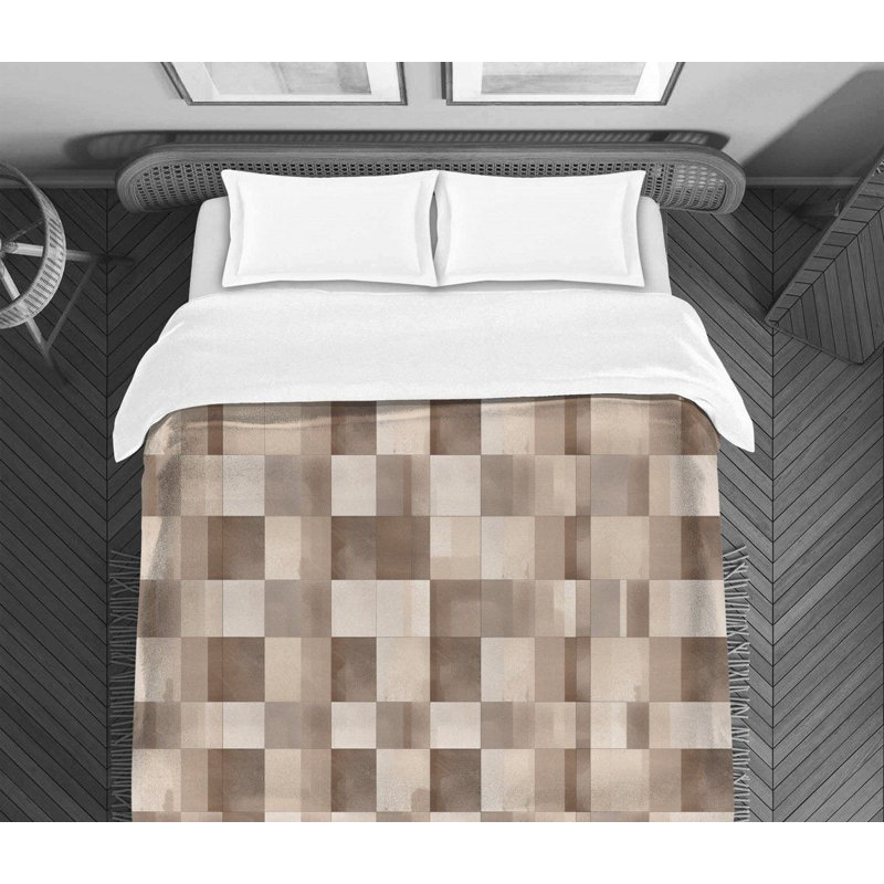 Checkered Comforter, Twin Extra Long Comforter
