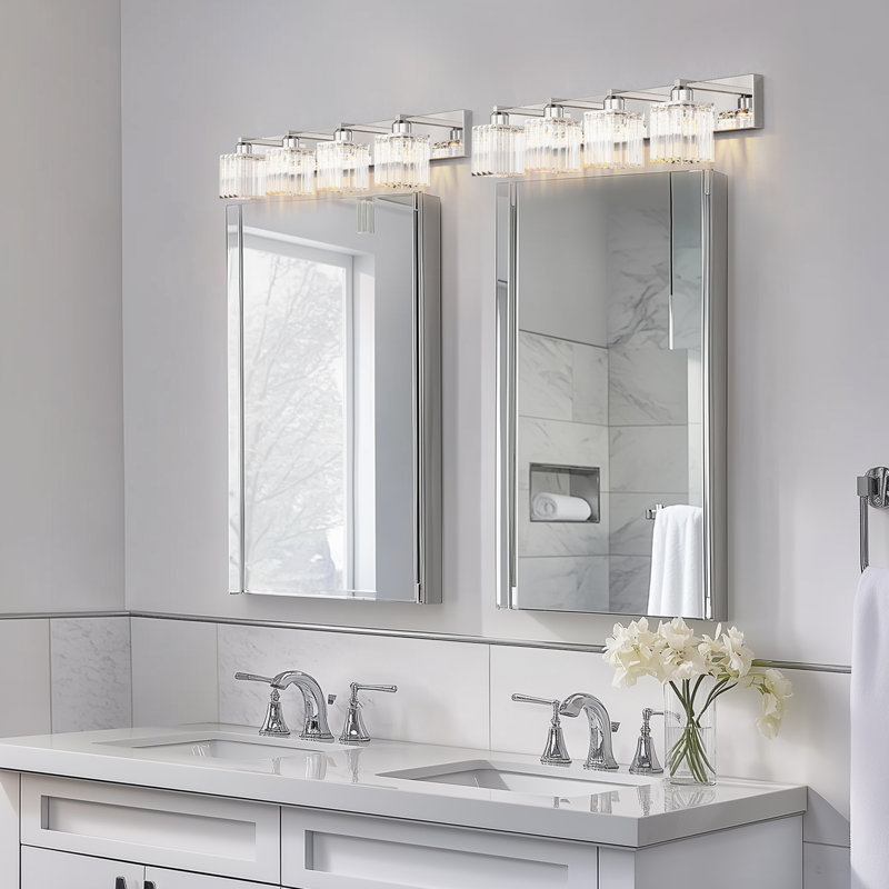 Sanfiel 3 - Light LED Vanity Light, Chrome, 4