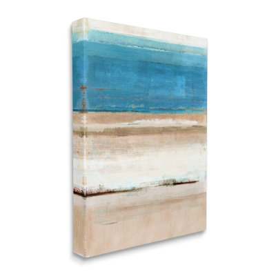 «Abstract Beach Landscape On Canvas» par Flora Kouta, reproduction