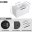 Meuble-lavabo flottant moderne 36 po avec portes ondulées et lavabo en résine-796796400
