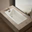 Tea-for-Two 60" x 32" Drop In Whirlpool Porcelain Enameled Cast Iron Bathtub with Heater-51704232-125076006