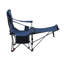 Chaise de camping pliante d'extérieur avec inclinaison réglable, poches latérales, porte-gobelet et sac de transport pour une assise confortable