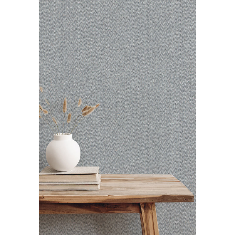 Papier peint Tyngsborough Tweed, Bleu