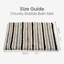 Alisbha Striped Chunky Bobble Bath Mat-16786833