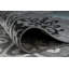 Tapis gris / bleu / noir à motif floral Padowski-1327923944