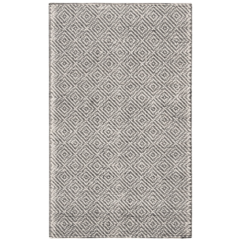 Matchett Hand Woven Wool Geometric Rug, Rectangle 2'3" x 4'