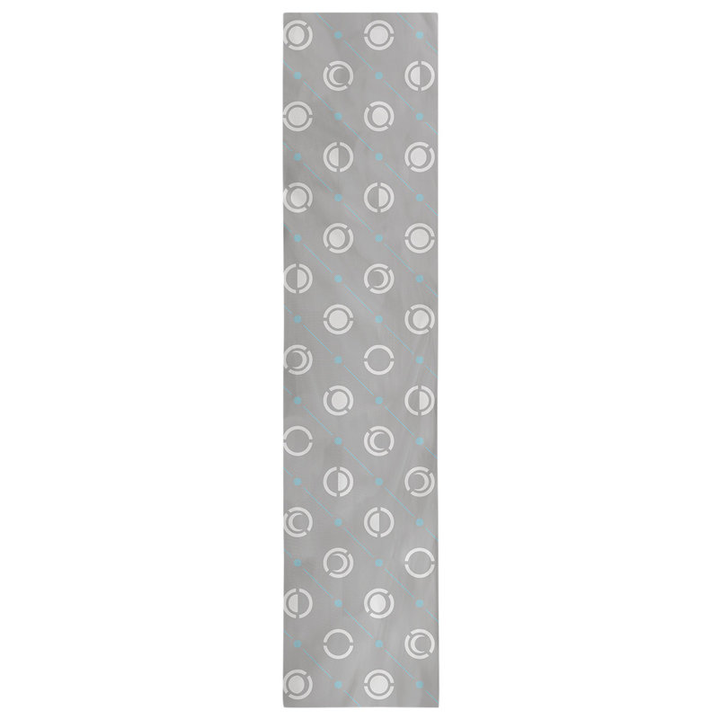Classic Moon Phases Table Runner, 16" x 72", Light Teal Accent