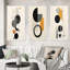 «Minimal Circular Geometric Illustration IV», 3 pièces sur toile-1059079357-1059079346