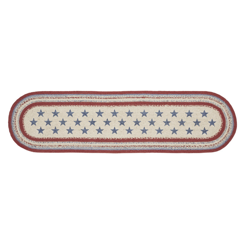 Celebration Jute Oval Table Runner, 48" L x 13" W