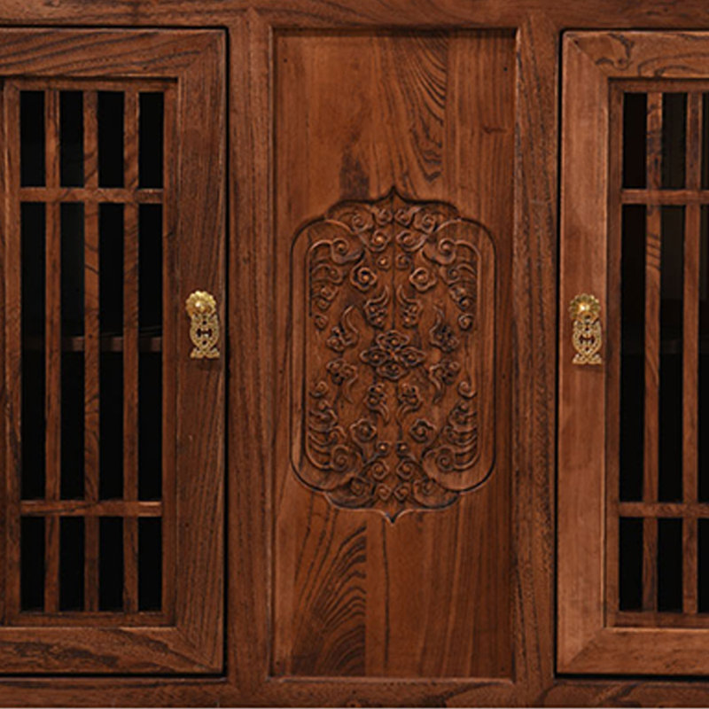 Armoire console en bois d'orme massif