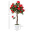 90cm Faux Rose Tree Plant in Pot-1000637542