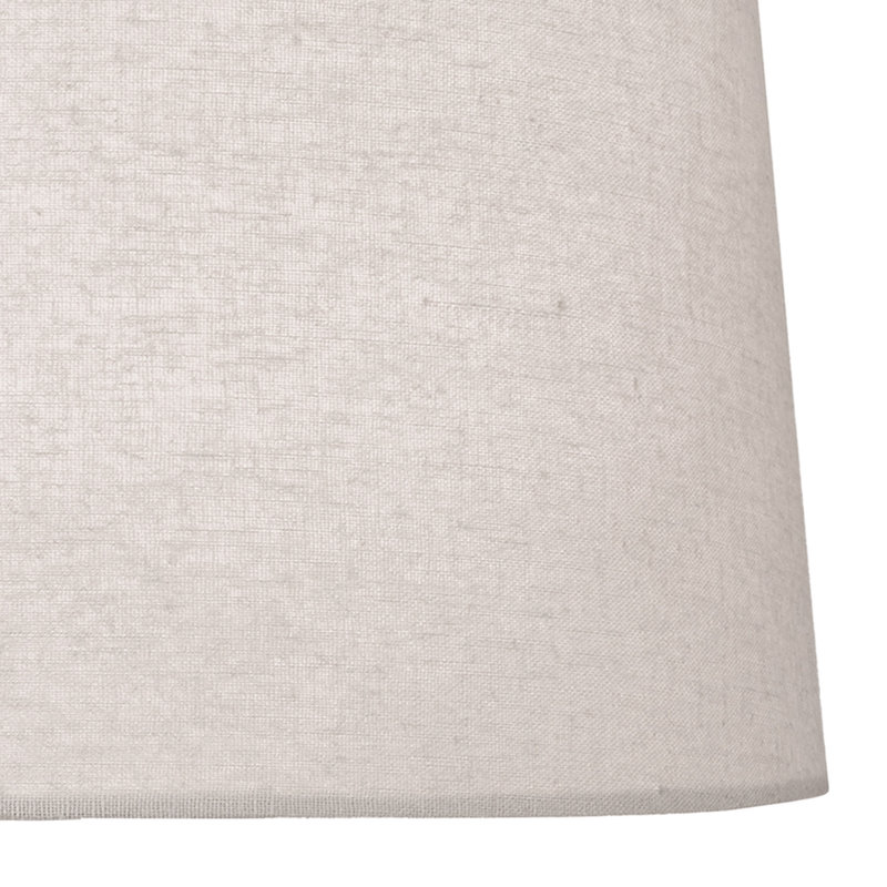 20cm H Linen Drum Lamp Shade ( Screw On ) in Grey