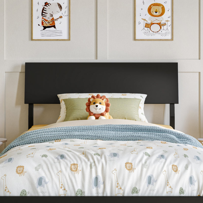  Bradford Wood Adjustable Panel Headboard, Twin, Black