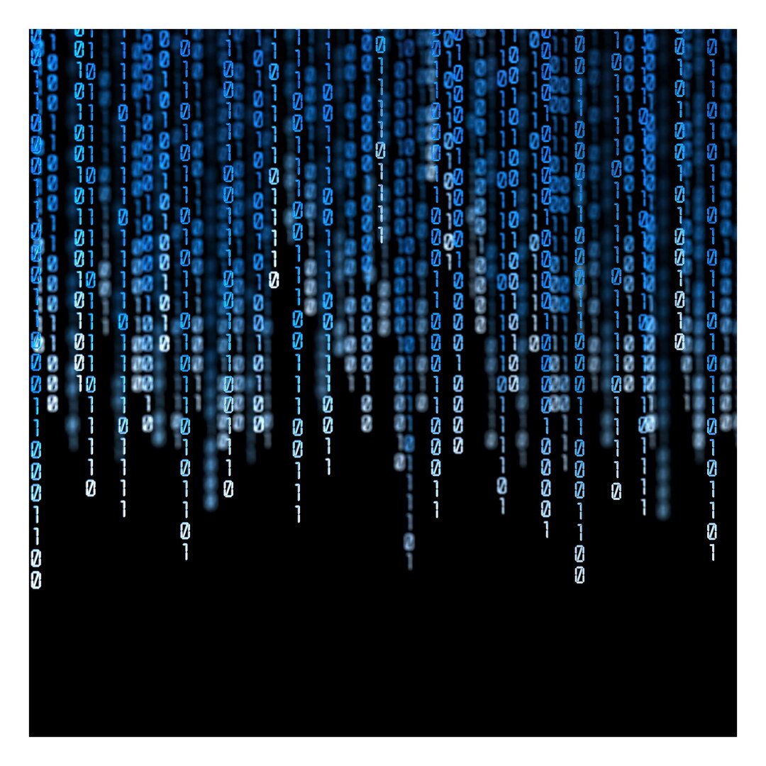 Strukturierte Fototapete Binary Code 1,92 m x 192 cm